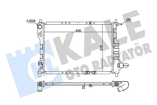 KALE 345890 Radyatör 96591475