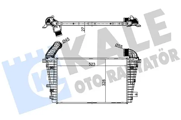 KALE 345900 Turbo Radyatörü 6302082