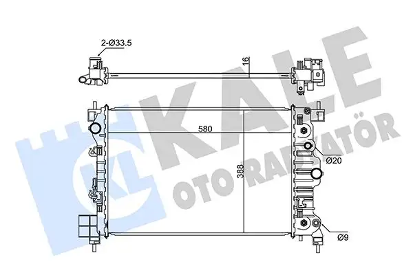 KALE 346080 Radyatör 95460096