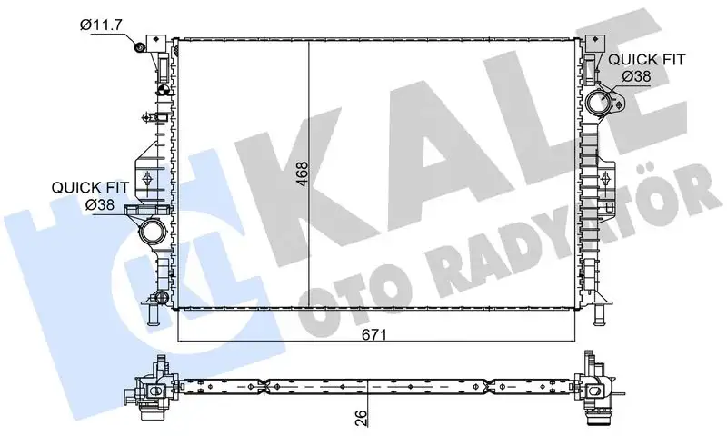 KALE 346120 Radyatör