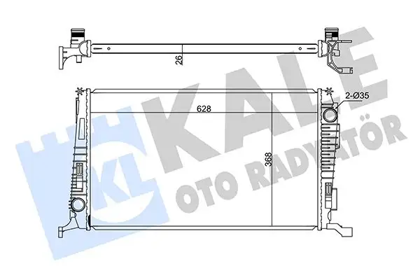 KALE 346205 Radyatör 8200880550