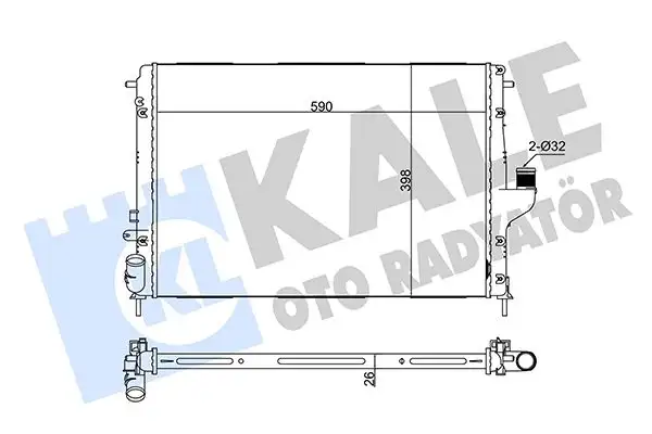 KALE 346210 Radyatör 8200582026
