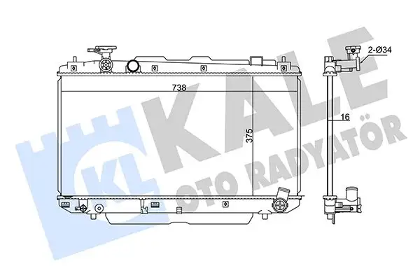 KALE 346215 Radyatör