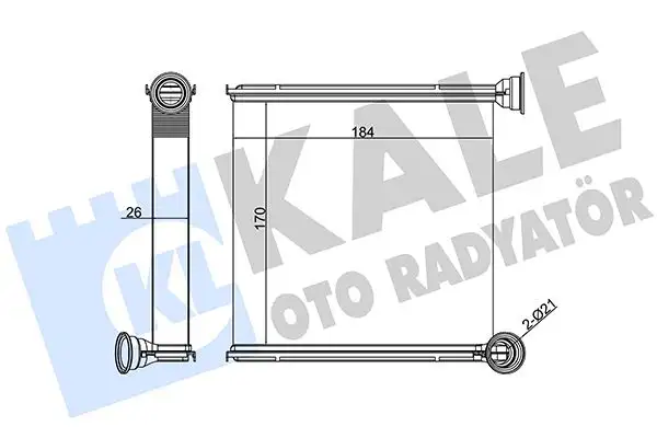 KALE 346265 Kalorifer Radyatörü 5Q0819031B