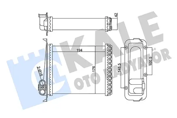 KALE 346435 Kalorifer Radyatörü 3545588