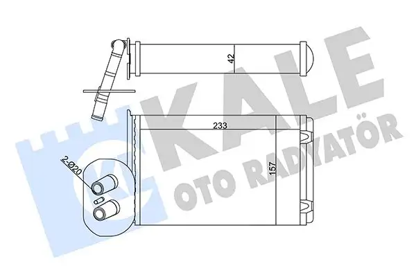 KALE 346445 Kalorifer Radyatörü 701820031