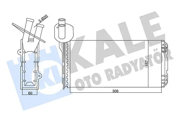 KALE 346450 Kalorifer Radyatörü 701819031B