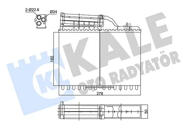 KALE 346465 Kalorifer Radyatörü 64111384325