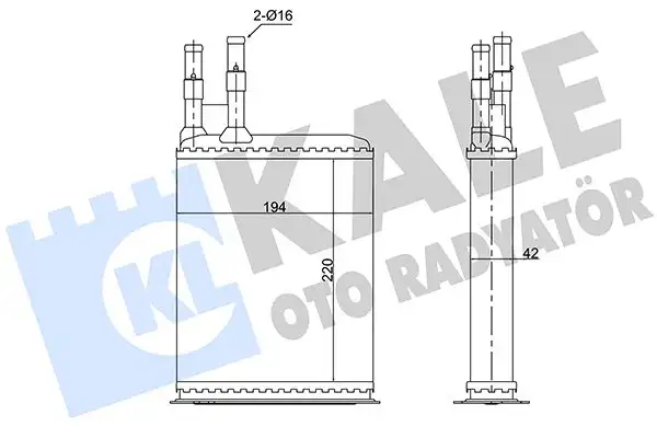 KALE 346515 Kalorifer Radyatörü
