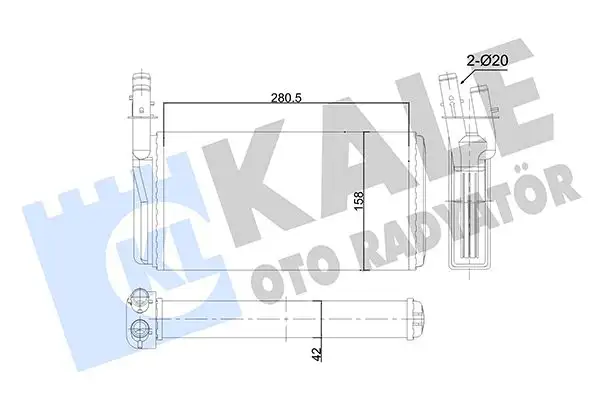 KALE 346525 Kalorifer Radyatörü 60815099