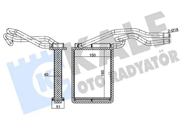KALE 346540 Kalorifer Radyatörü 2S6H18B539AB