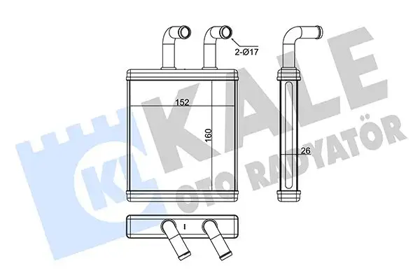 KALE 346570 Kalorifer Radyatörü OK60A61010