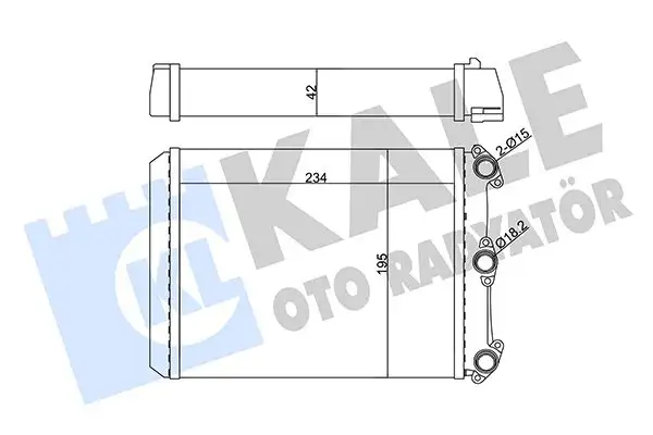 KALE 346640 Kalorifer Radyatörü A0028353001