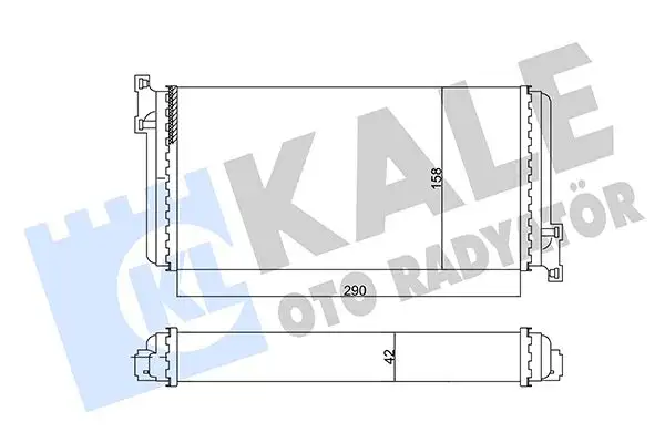 KALE 346790 Kalorifer Radyatörü A0028355401