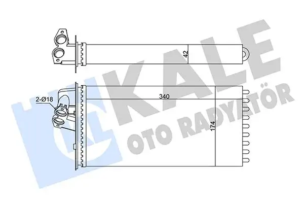 KALE 346795 Kalorifer Radyatörü A0038350001