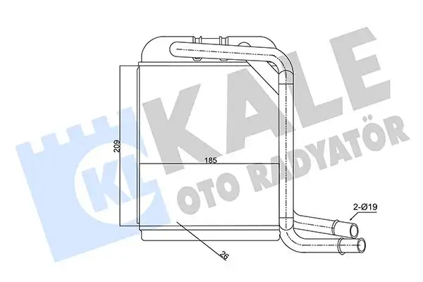 KALE 347380 Kalorifer Radyatörü 7H1819031