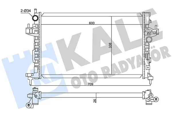 KALE 347495 Radyatör