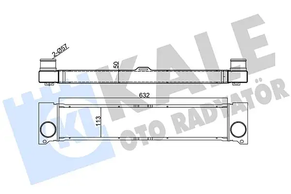 KALE 348000 Turbo Radyatörü A6395010201