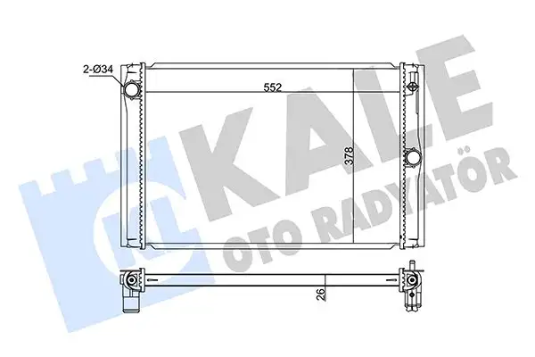 KALE 348425 Radyatör 164000N060