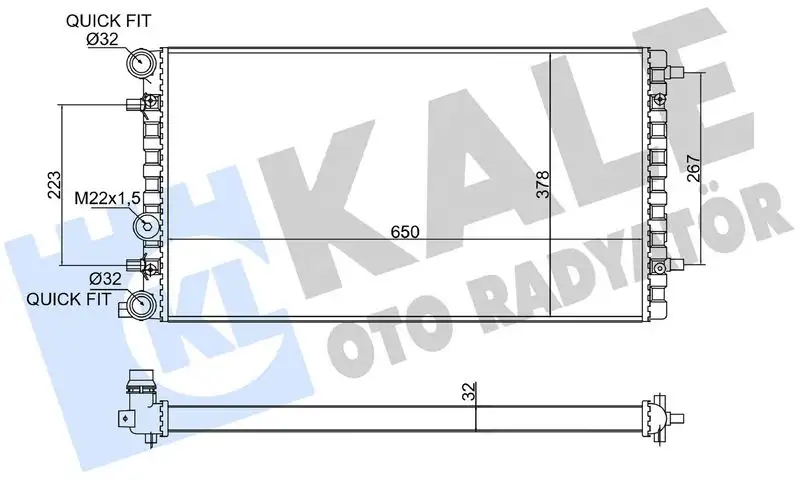KALE 348500 Radyatör