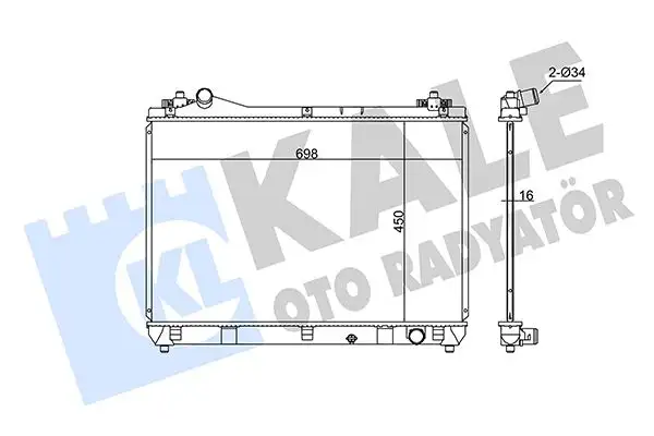 KALE 348645 Radyatör 1770066J20