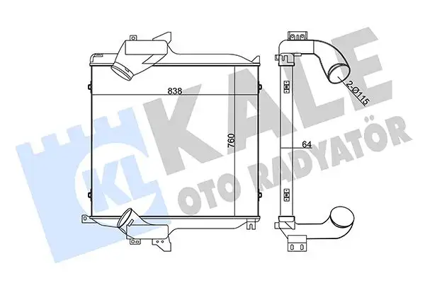 KALE 349290 Turbo Radyatörü
