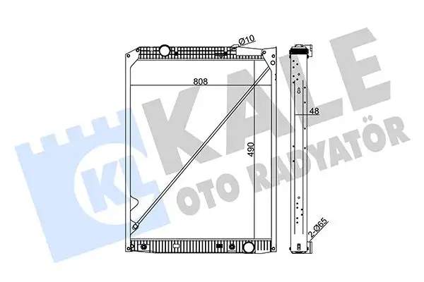 KALE 349295 Radyatör