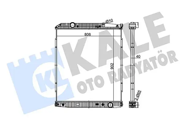 KALE 349520 Radyatör A9425001003