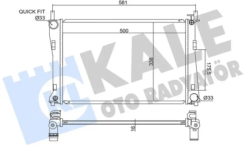 KALE 349600 Radyatör