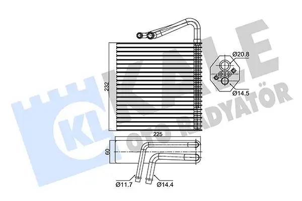 KALE 350065 Klima Radyatörü 7701207874