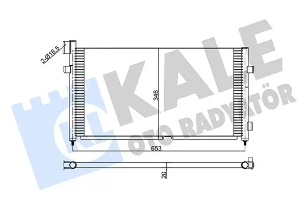 KALE 350405 Klima Radyatörü