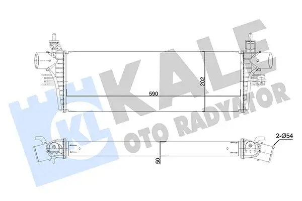 KALE 350415 Turbo Radyatörü 179400L130