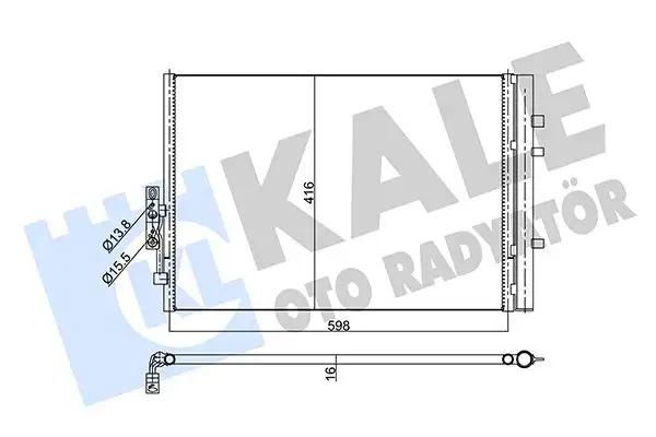 KALE 350540 Klima Radyatörü 64539216144