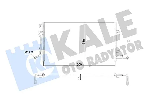 KALE 350585 Klima Radyatörü 2S6519710BB