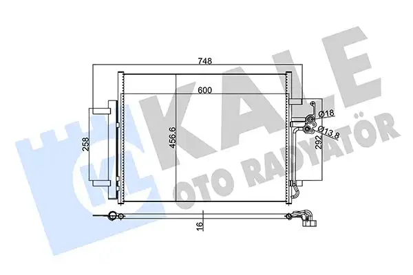 KALE 350590 Klima Radyatörü