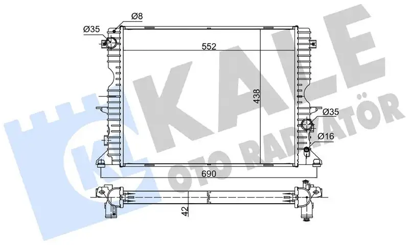 KALE 350600 Radyatör