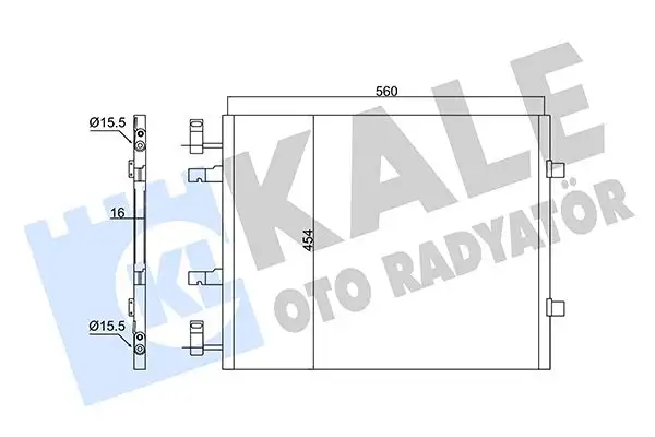 KALE 350670 Klima Radyatörü
