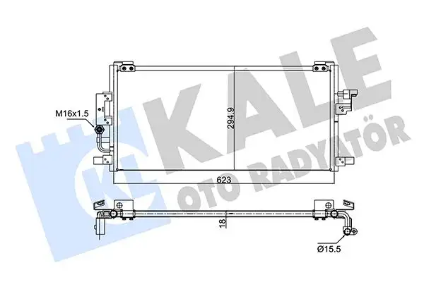 KALE 350695 Klima Radyatörü 8846002050