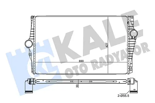 KALE 350840 Turbo Radyatörü