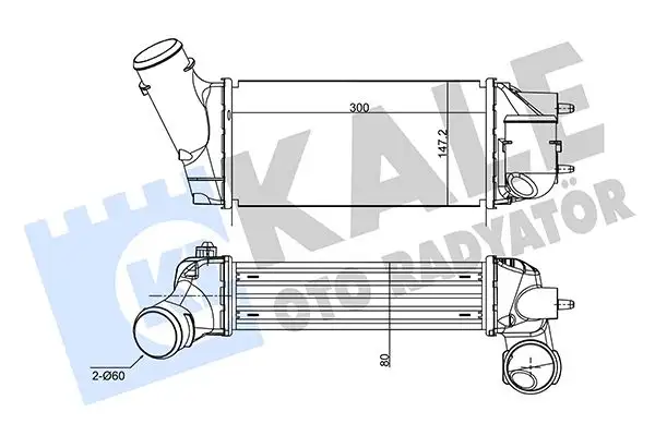 KALE 350845 Turbo Radyatörü 0384K5