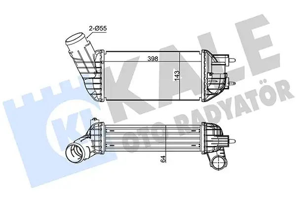 KALE 350850 Turbo Radyatörü