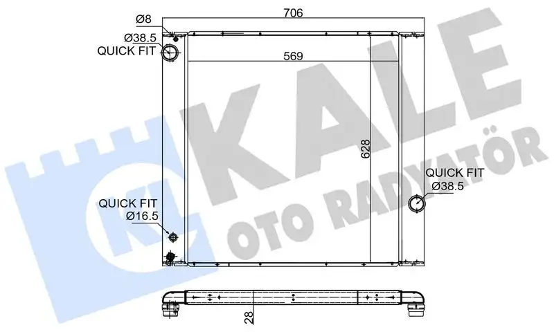 KALE 350900 Radyatör XH428005BA