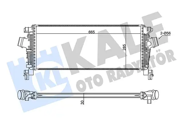 KALE 350925 Turbo Radyatörü 13330387