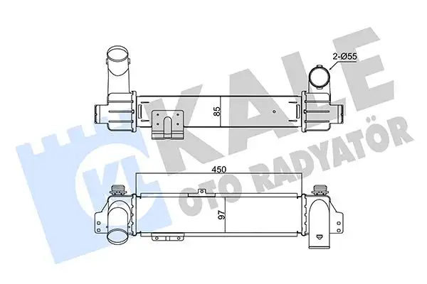 KALE 350935 Turbo Radyatörü 281904A160