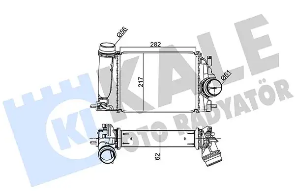 KALE 350975 Turbo Radyatörü 14461BD71A