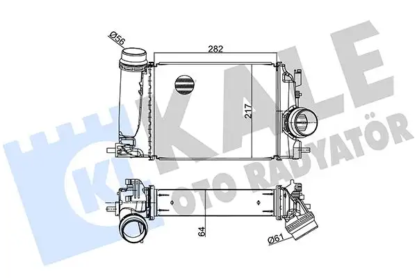 KALE 350980 Turbo Radyatörü 144614EA1A