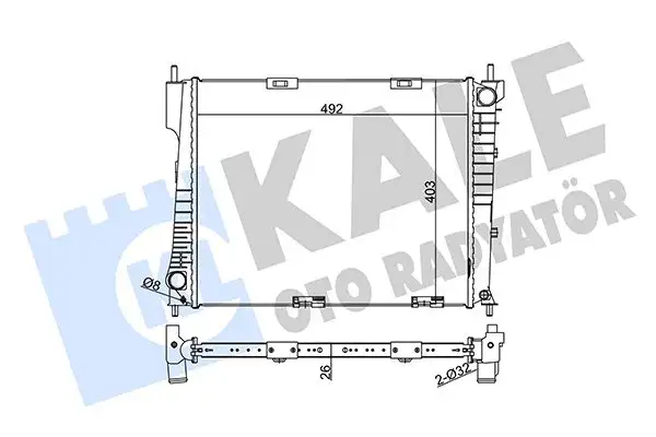 KALE 350990 Radyatör 8200468931