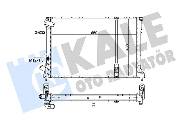 KALE 351015 Radyatör 7701040662