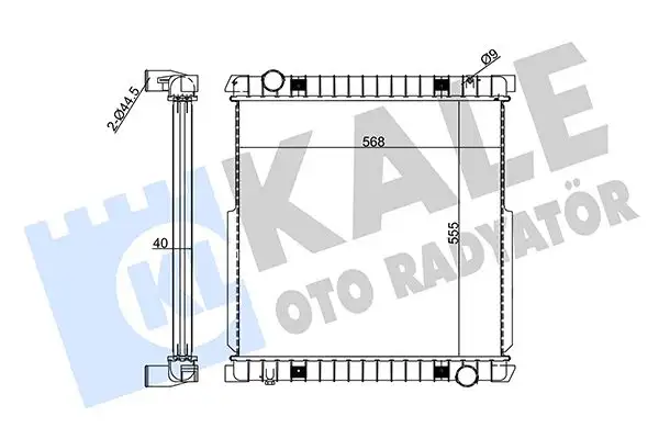 KALE 351390 Radyatör 504080547