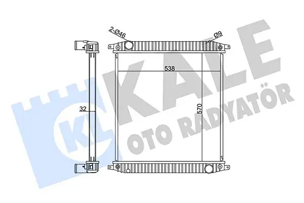 KALE 351395 Radyatör 500380655
